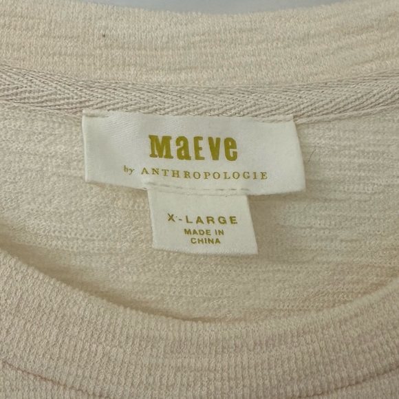 Maeve by Anthropologie Ivory Textured Sleeve Top - Picture 10 of 11